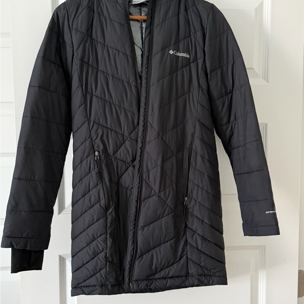 Columbia Black Quilted Midweight Puffer Coat
